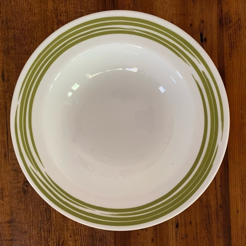 Corelle Strokes of Color Green Pasta Large Serving Bowl 10 3/4 in